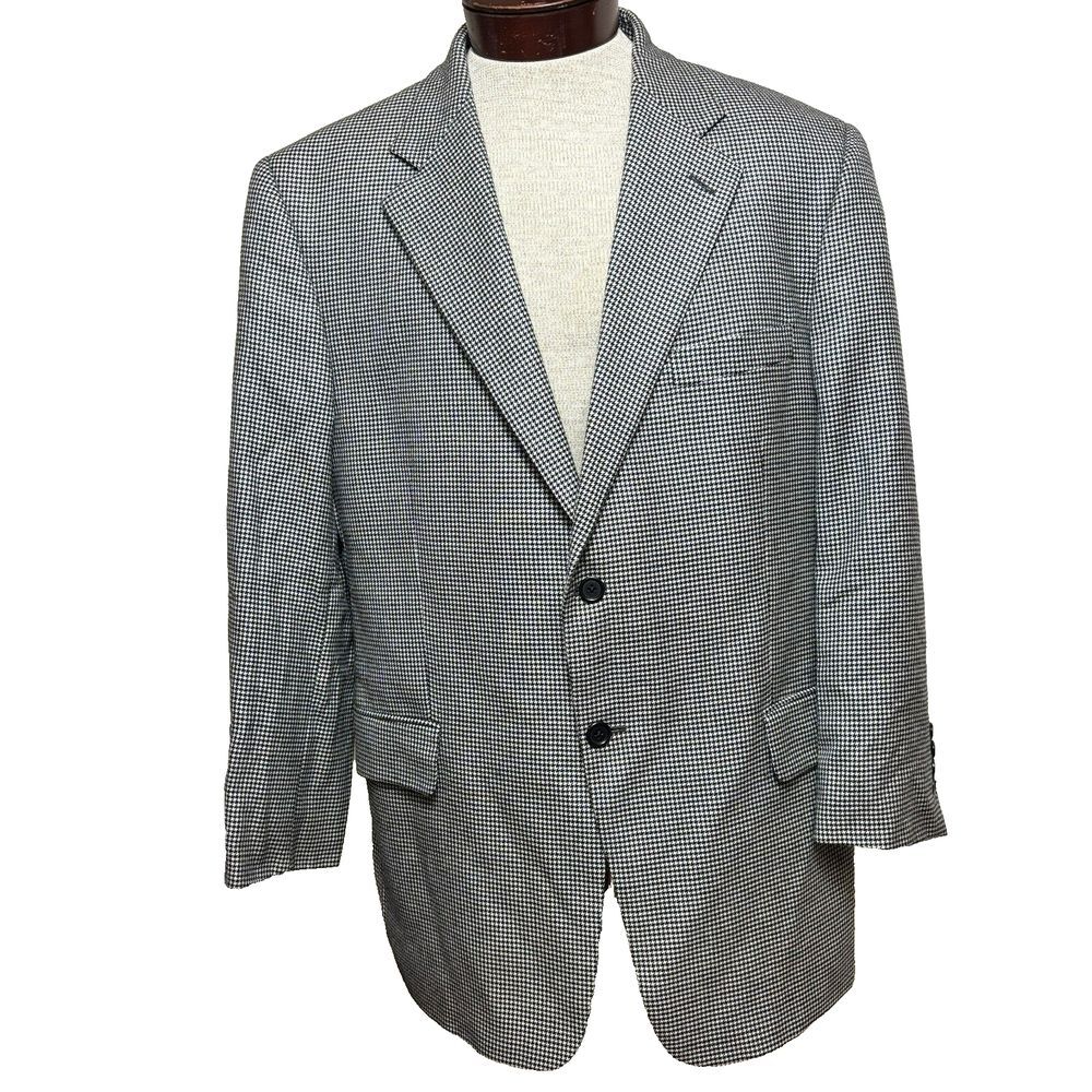 John W. Nordstrom Blazer Sz 44R Loro Piana Italy Cashmere Flannel Made in Canada